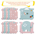 DreamHouse Kiddie Activity Centre Playpen Home Baby Safety Playards (Elephant Style)