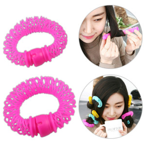 Self-adhesive hair curler