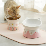 Pet Slanted High Foot Anti-overturning Bowl