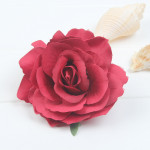 The new red roses flocking cloth headdress hairpin hairpin DIY hair bride wedding high-grade flowers hairpin