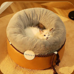 Closed Solid Color Pet Warm Cat Nest