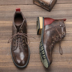 Vintage Fashion Men's Ankle Boots Short Boots