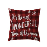 2021new Polyester Pillow Cover Holiday Series Pillow Cover Christmas Ball Christmas Tree Pattern Pillow Without Core