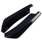 Pair Car Universal Black Rear Bumper Lip Diffuser Splitter Canard Protector US