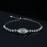 Devil's Eye Bracelet S925 Sterling Silver Bracelet With Zircon Ornaments