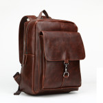 Korean Fashion Men's Retro Crazy Horse Leather Backpack