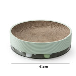 Crumb-free Cat Toy Corrugated Bowl-shaped Three-in-one Multifunctional Cat Scratch Board