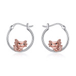 Axolotl Hoop Earrings for Women 925 Sterling Silver Axolotl Jewelry