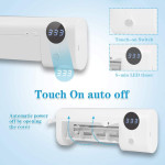 Toothbrush disinfector with UV light