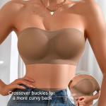 Women's Strapless Bra Cross No Steel