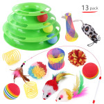 Pet Cat Self-help Turntable Toy Set