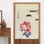 Home Kitchen Bedroom Partition Chinese Style Cloth Curtain