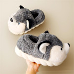 Bag With Men's Cotton Slipper Plush