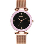 Elegant Temperament Simple Quartz Ladies Metal Mesh Strap Watch