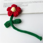 Hand Crocheted Wool Flowers DIY Fabric