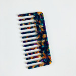 Anti-Static Headwear Marbled Leopard Print Hairdressing Comb