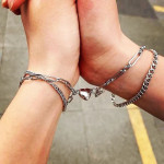 Ins Tide Niche Design Double Splicing Magnetic Love Bracelet