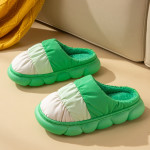 Waterproof Indoor Household Down Warm Plush Slipper