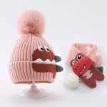 Children's Hat Baby Wool Earmuffs Hat Scarf Suit