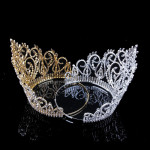 European And American Bridal Crown Luxury Rhinestone Big Crown Headdress