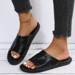 Women's Fashion Flat Hand-sewn Bottom Slippers