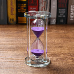 60 Minute Round Faceted Crystal Hourglass Creative Color