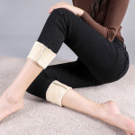 All-matching Straight Ankle-length Double Buckle Stretch Leggings