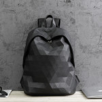 Japanese Backpack Luminous Frosted Geometric Ringer Lattice