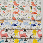 Twill Cartoon Dinosaur Pure Cotton Quilt Sheet Fabric