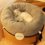 Closed Solid Color Pet Warm Cat Nest