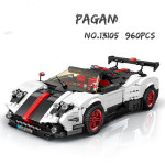 13103-13175 Technology Series Sports Car Assembling Small Particle Building Blocks