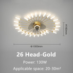 Modern Atmosphere Household Simple Bedroom Fan Lamp