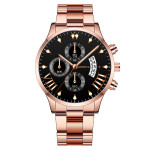 Fashion Calendar Steel Band Quartz Men's Watch