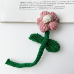 Hand Crocheted Wool Flowers DIY Fabric