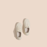 Casual White Leather Sneakers