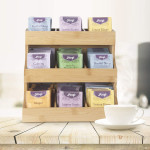 Bamboo Tea Bag Coffee Wooden Storage Rack