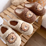 Non-slip Cute Indoor Home Dormitory Plush Couple Slippers