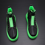 High Top Shoes Male Korean Version Trend Thick Sole Casual