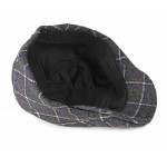 New Style Hat Male British Retro Woolen Beret Casual Plaid