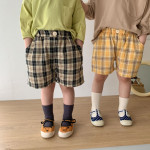 New Plaid Children's Shorts Casual Retro