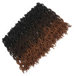 Ombre Curly Crochet Hair Synthetic Braiding Hair Extensions 