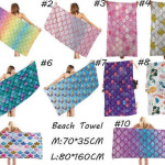 Microfiber Variety Bath Towel Towel Sea Stand Holiday Rectangular Sand Shawl 3D Printing