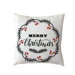 2021new Polyester Pillow Cover Holiday Series Pillow Cover Christmas Ball Christmas Tree Pattern Pillow Without Core