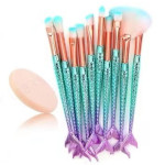 Gradient Mermaid Makeup Brush Set