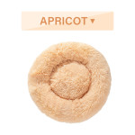 Fluffy Donut Dog Bed Warm Soft Long Plush Pet Cushion Dog House Cat Bed Washable Pet Sofa Mat Calming Samll Large Dog Beds