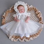 Cross border summer, light and breathable baby princess dress, baby dress, lace dress, full moon baby yarn skirt