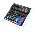 Bluetooth Sound Card Mixer Live Equipment Microphone Effector