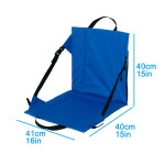 Portable Outdoor Camping Travel Folding Chair With Backrest Beach Moisture-proof Leisure Barbecue Folding Cushion