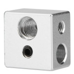 20x20x13mm Aluminum MK10 Extruder Hotend Heater Block M7 Thread Heatbreak for 3D Printer