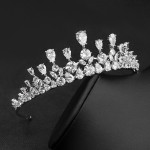 Korean High-end Zircon Crown Bridal Headwear